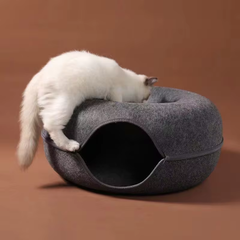 Felt Donut Cat Bed & Tunnel