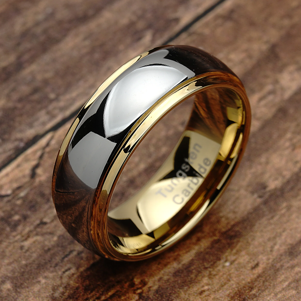 100S Jewelry Tungsten Two-Tone Wedding