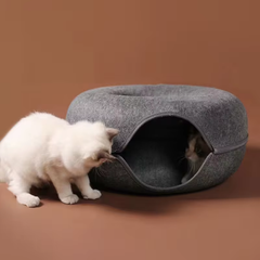 Felt Donut Cat Bed & Tunnel